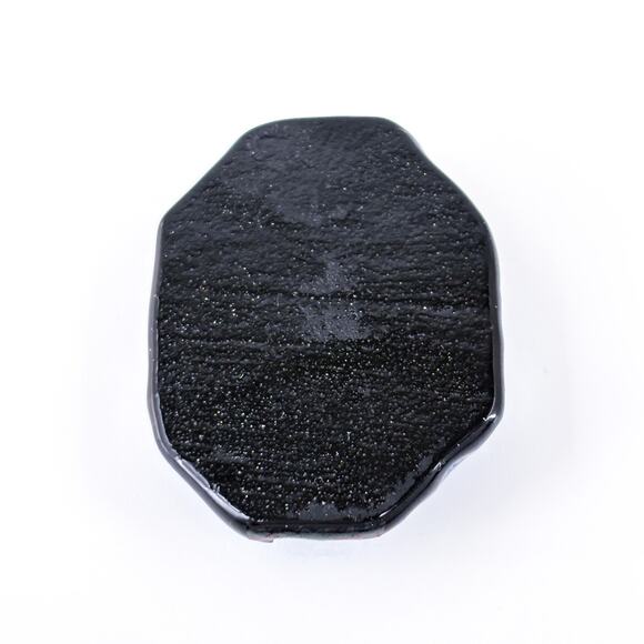 Vintage Artisan Dichroic Blue Iridescent Abstract Glass Pendant - Picture 4 of 6